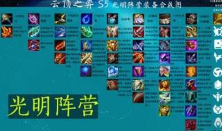 云顶之弈装备合成图 云顶之弈装备合成图